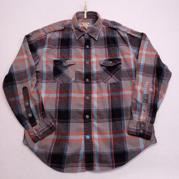 The Original Arizona Jean Company Button Up Casual Shirt Mens Size Large L Blue - Picture 2 of 9